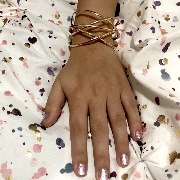 Fashion Jewelry Jewelry - NEW ✨Metallic Braided Wide Cuff Bracelet